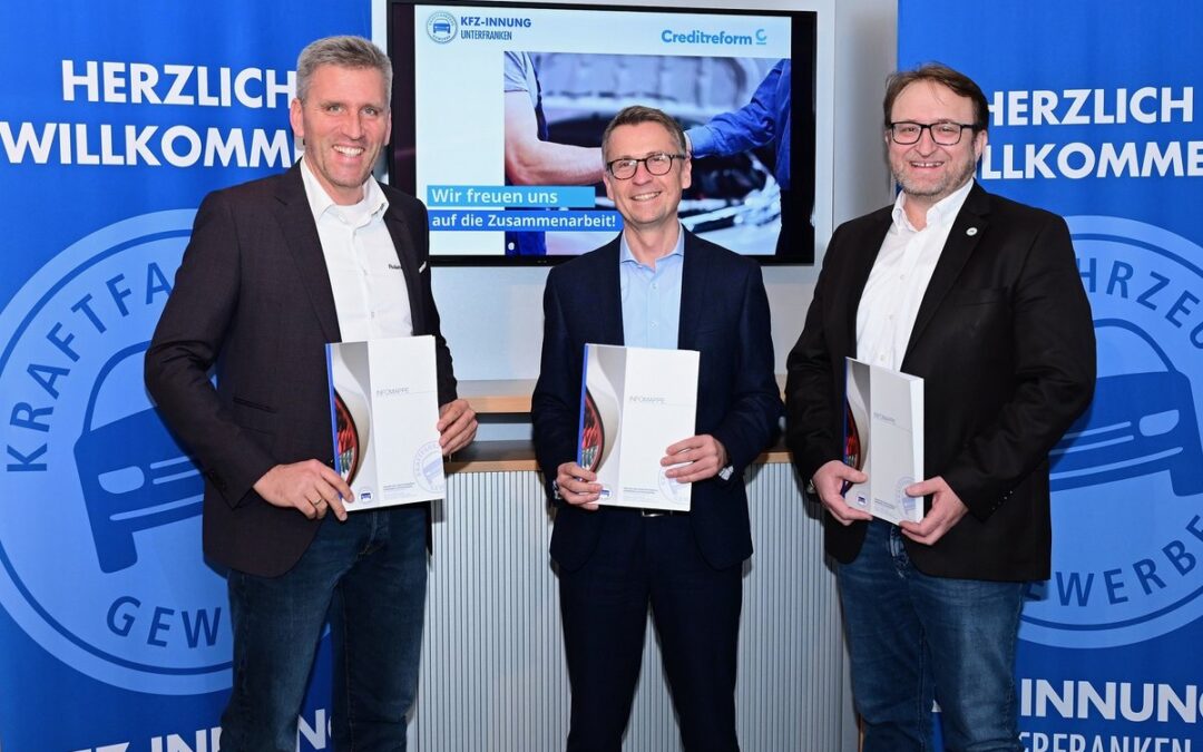 Innung des Kraftfahrzeuggewerbes Unterfranken und Creditreform kooperieren
