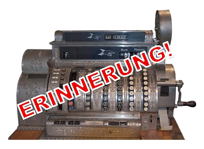 Meldepflicht für elektronische Kassen beim Finanzamt – bevorstehendes Ende der Frist!
